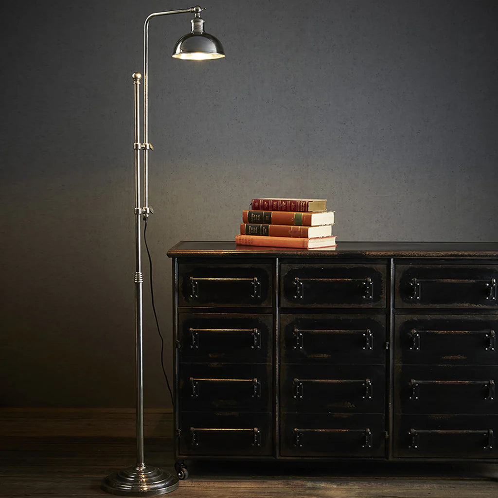 Michigan Floor Lamp in Antique Silver Emac & Lawton Lighting - ELPIM51454AS