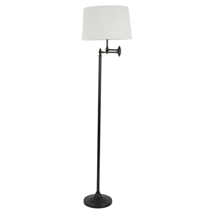 Macleay Adjustable Floor Lamp in Brass, Silver or Matte Black