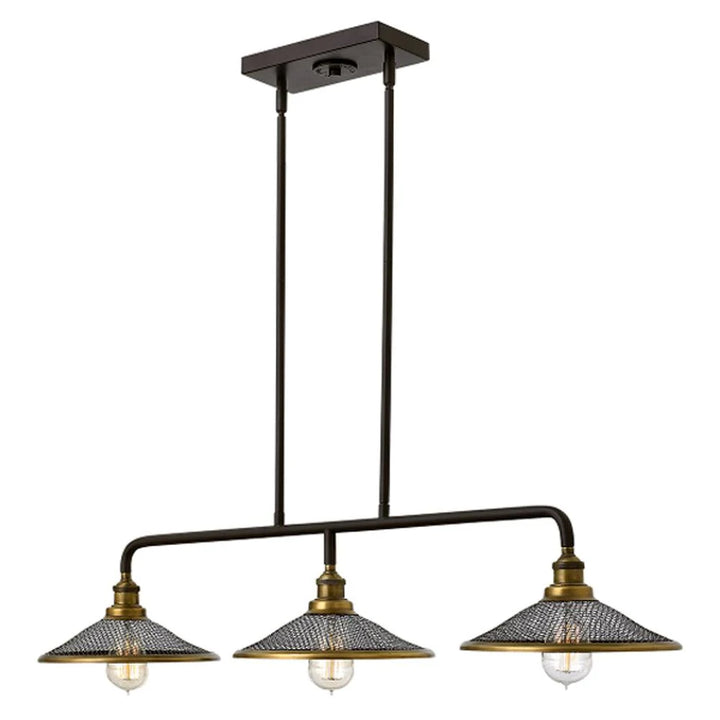 Rigby Island Chandelier 3Lt in Buckeye Bronze Elstead Lighting - ELS.HK-RIGBY-ISLE-KZ