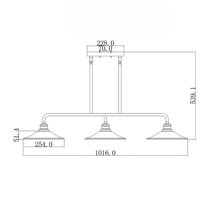 Rigby Island Chandelier 3Lt in Buckeye Bronze Elstead Lighting - ELS.HK-RIGBY-ISLE-KZ