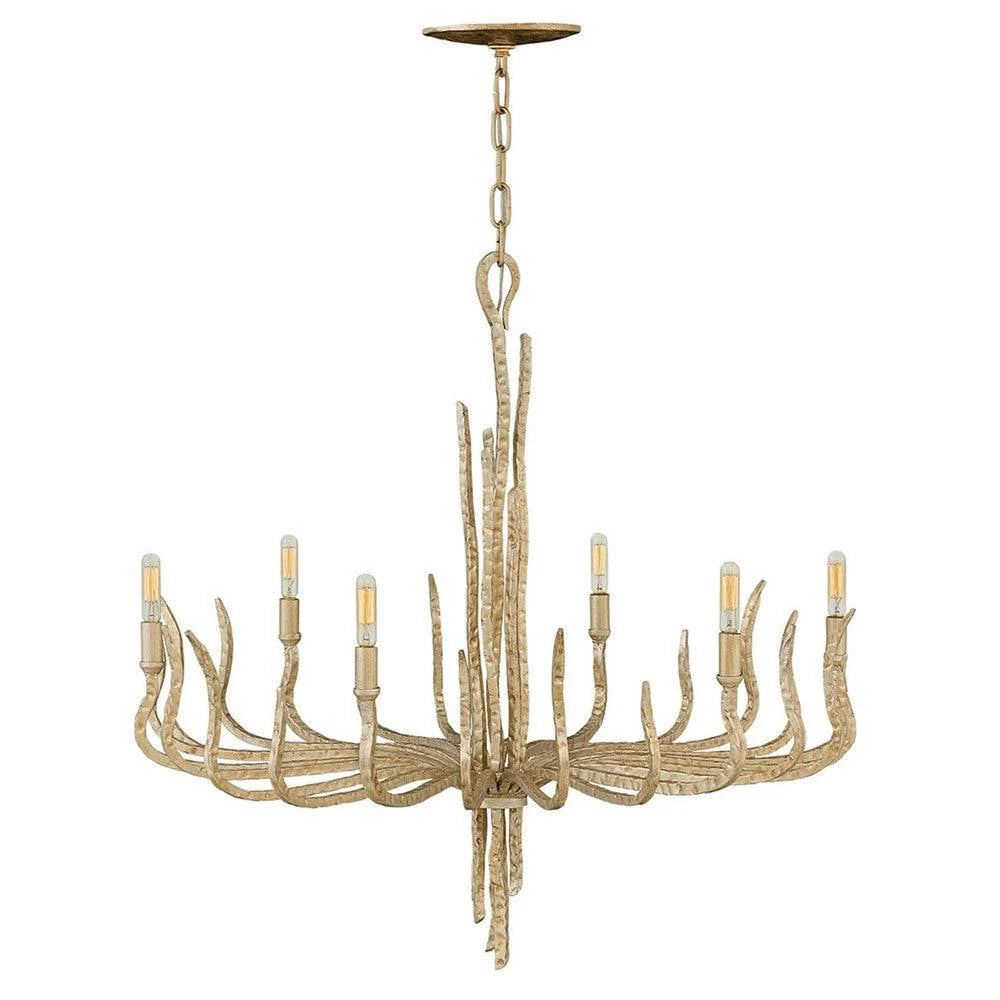 Spyre 6Lt Chandelier in Champagne Gold or Metallic Matte Bronze