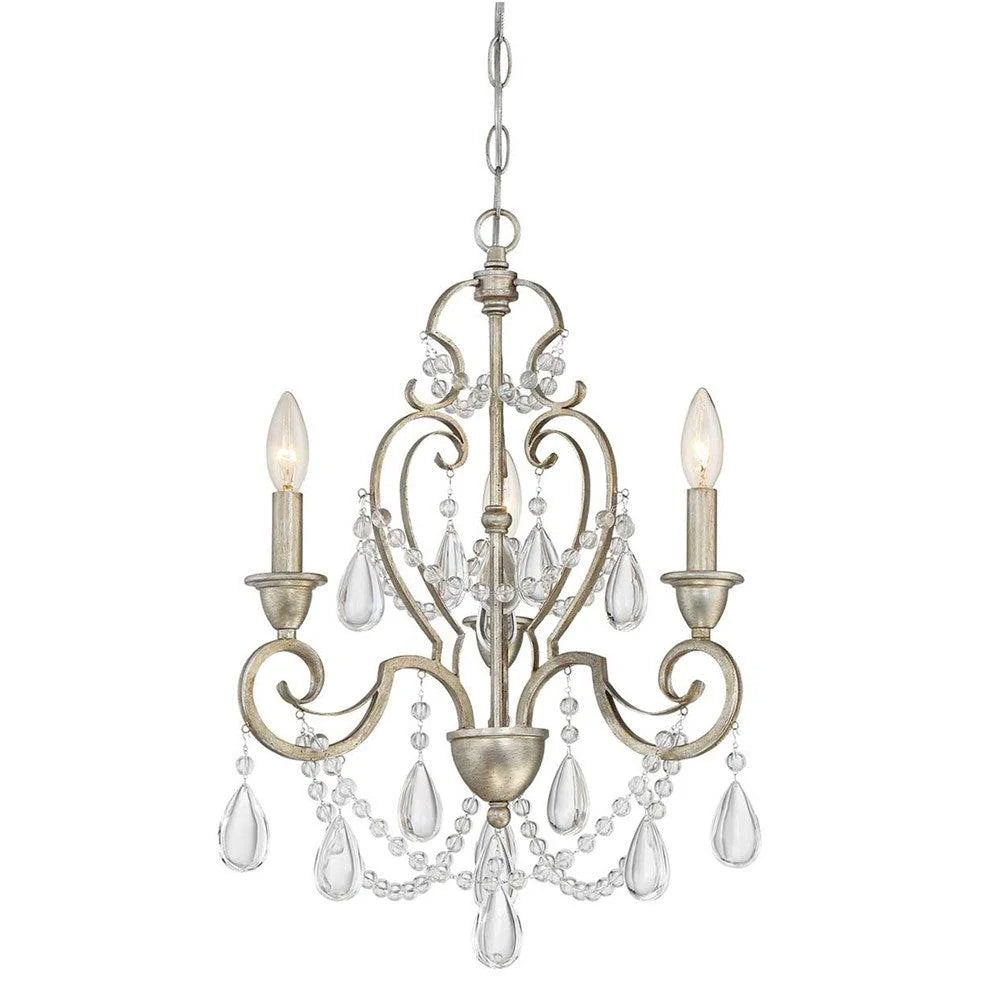 Lakeside 3Lt Chandelier in Vintage Gold