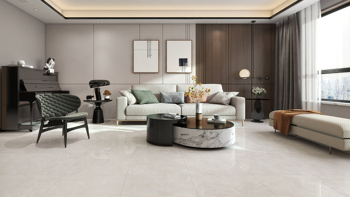 Elegance Polished White 600x600mm - Porcelain Tile