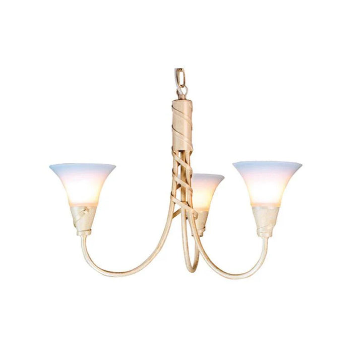 Emily 3Lt/5Lt Chandelier E14 in Copper Patina and Ivory/Gold Elstead Lighting - ELS.EM3, ELS.EM5