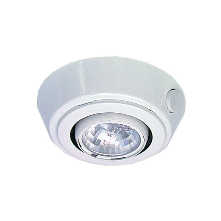 Eyeball Surface Mount Switch Cabinet Light 20w in White/Brass Superlux Lighting - SVU-21DR