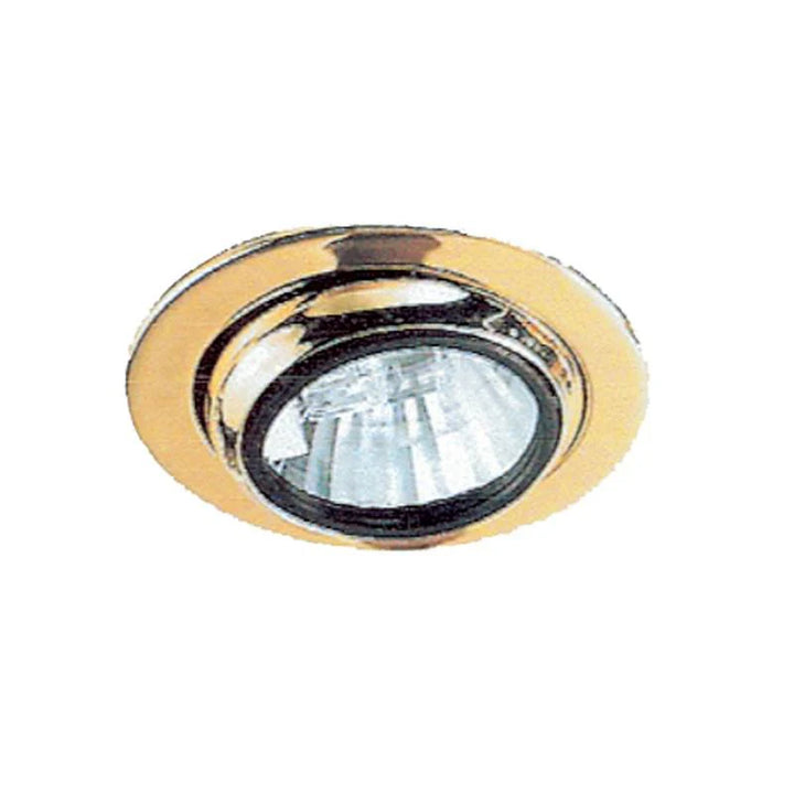 Eyeball Tiltable Cabinet Light 20w G4 in White/Satin Chrome/Brass Superlux Lighting - SVU-13