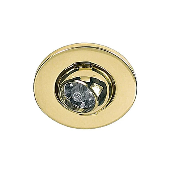 Eyeball Tiltable Cabinet Light 20w G4 in White/Satin Chrome/Brass Superlux Lighting - SVU-365