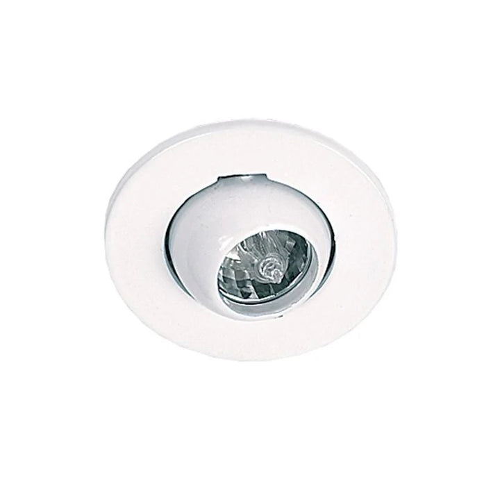 Eyeball Tiltable Cabinet Light 20w G4 in White/Satin Chrome/Brass Superlux Lighting - SVU-365