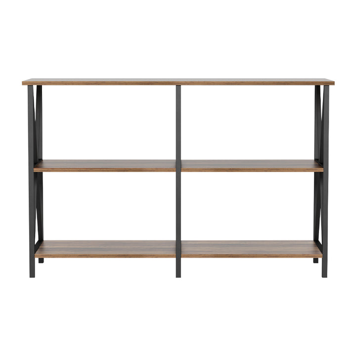 Artiss Console Table 120CM 3-tier Walnut Xiah