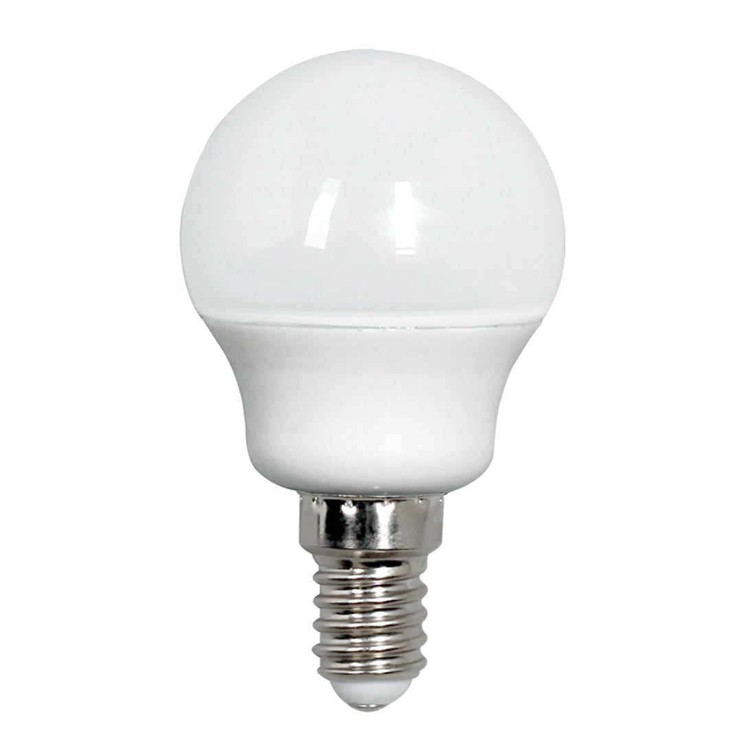 Fancy Round LED 4000K E14 Globe – 5W Energy-Efficient Replacement