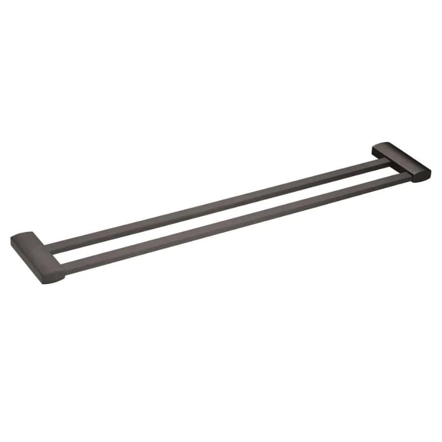 Galatina 600 Double Towel Rail – Matte Black