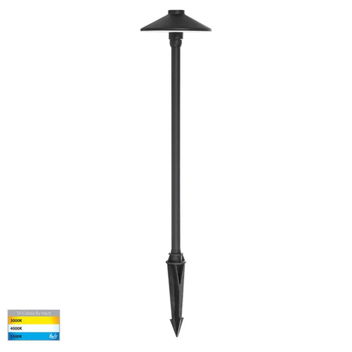 Polari LED Spike Light CCT 3w Antique Brass, Black, Copper, SS316 Havit Lighting -