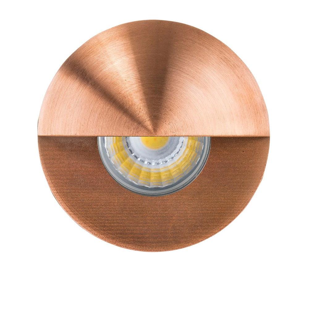 Mini Ollo LED Step Light with Eyelid CCT in Copper Havit Lighting HV2891T-CP-12V