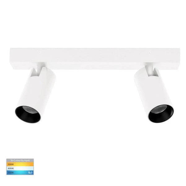 Revo 2Lt LED Bar Spot Light in Black or White - HV4002T-2-XXX