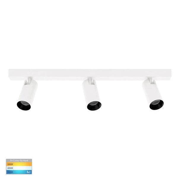 Revo 3Lt LED Bar Spot Light in Black or White - HV4002T-3-XXX