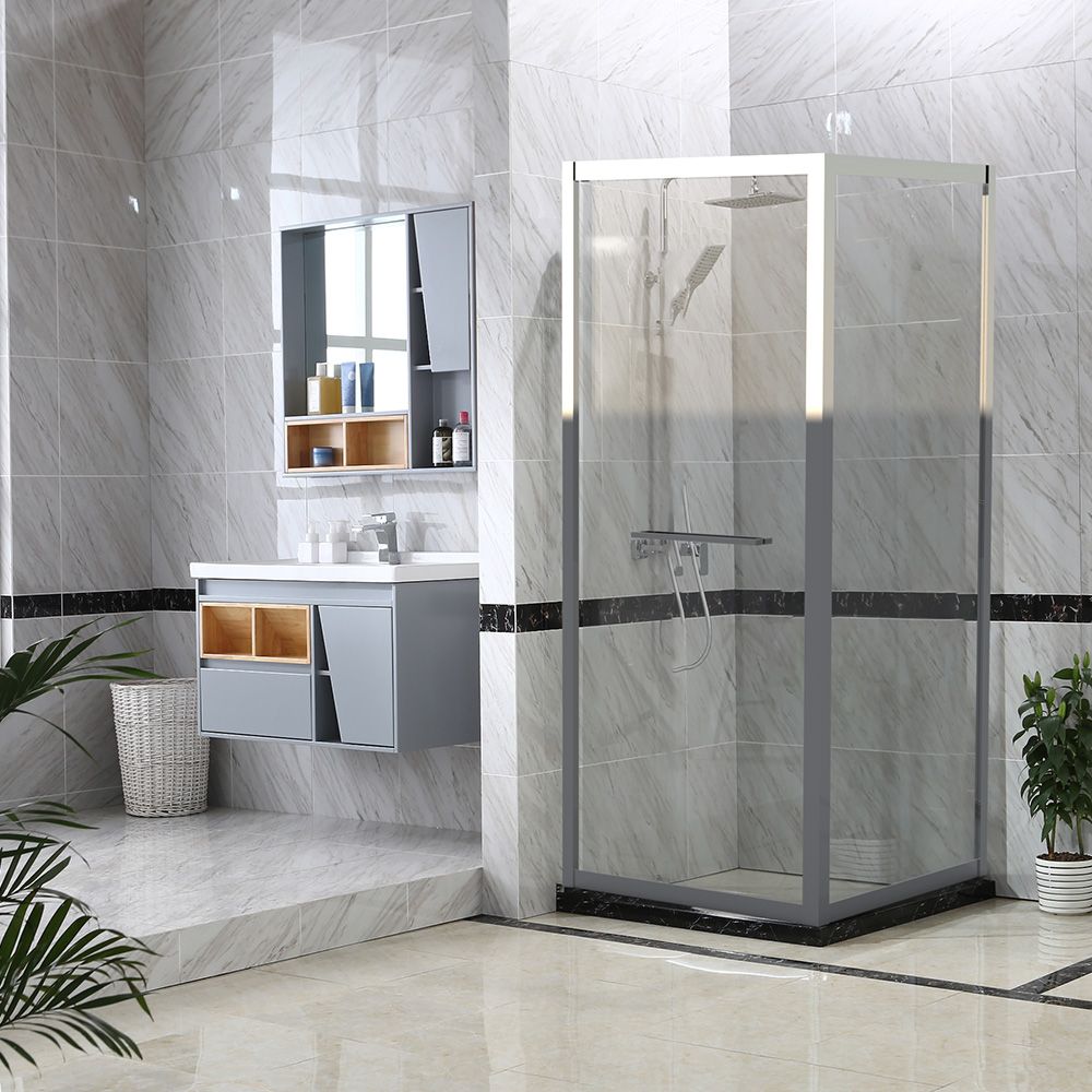 Rolling Door & Return Shower Stainless Steel Brushed Finish