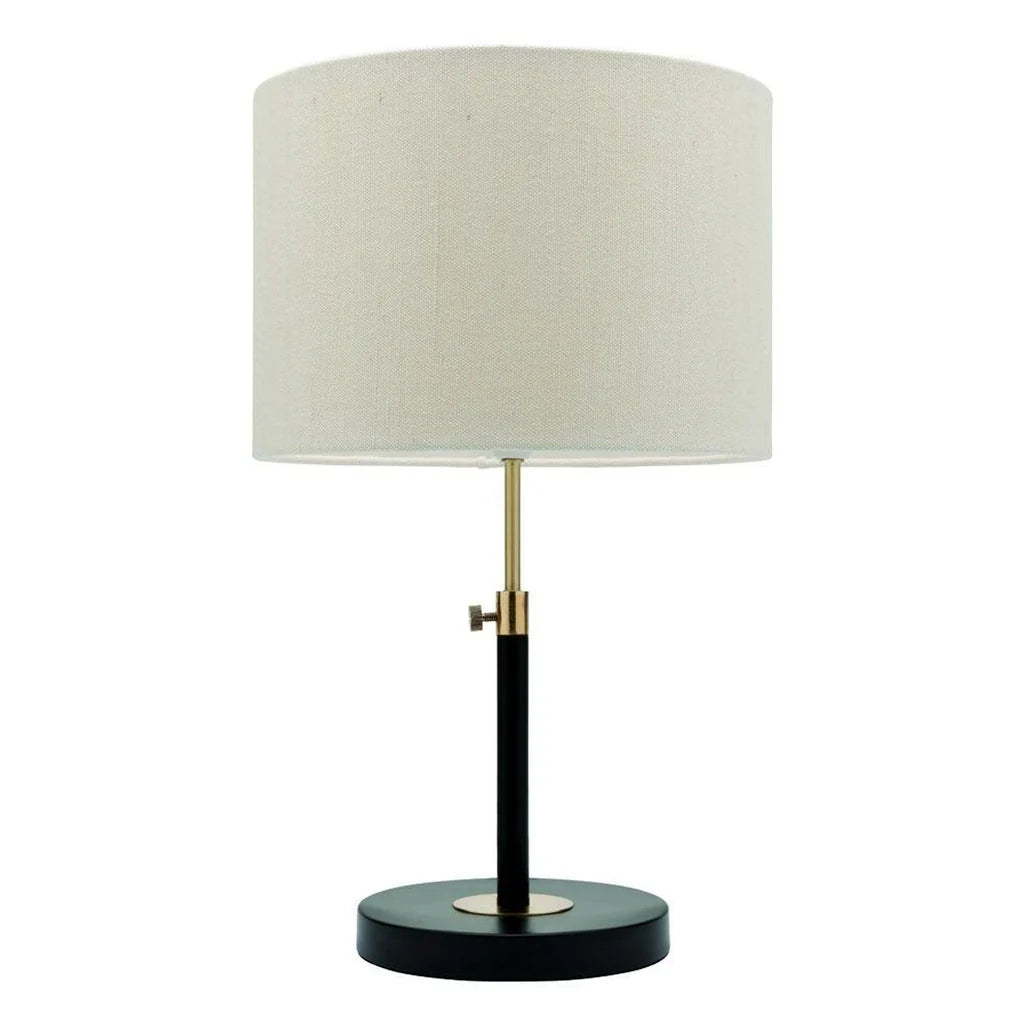 Iris Table Lamp in Matt Black w/ Brushed Brass