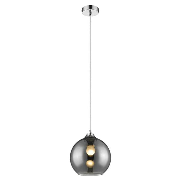 Jazz Metal Pendant Light in Chrome or Copper Glass (ø200mm)