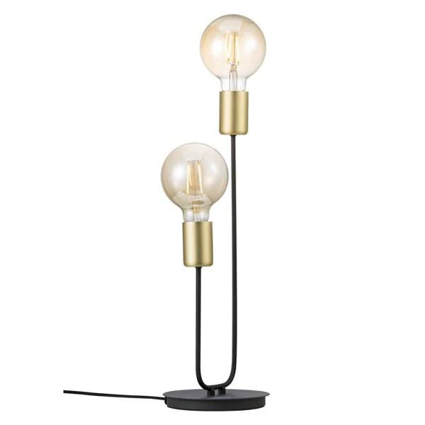 Josefine Table Lamp 2Lt in Matt Black