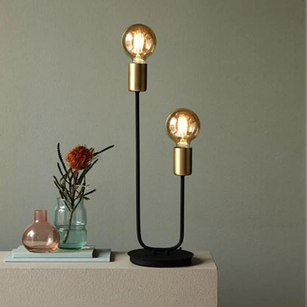 Josefine Table Lamp 2Lt in Matt Black