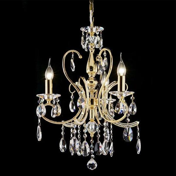 Asfour Crystal 3Lt Chandelier in Gold