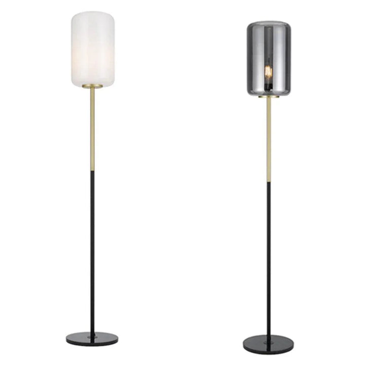 Korova Floor Lamp in Opal or Smoke Glass