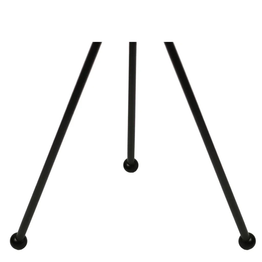 Kennedy Tripod Iron Floor Lamp - Black, White Paper Shade, 1360mm High, PL0287