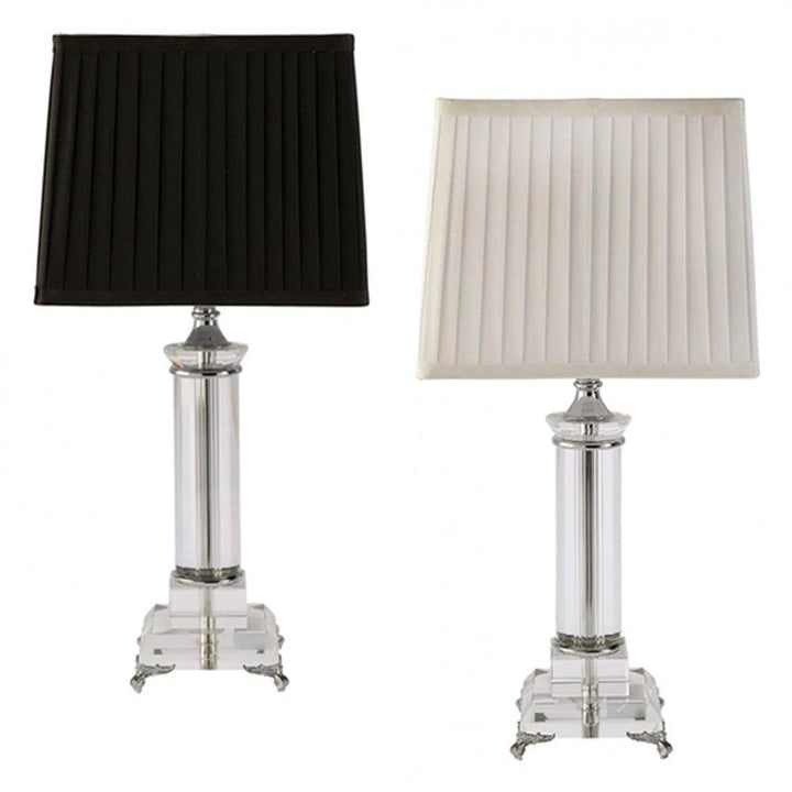 Kent Crystal Table Lamp in Black or White