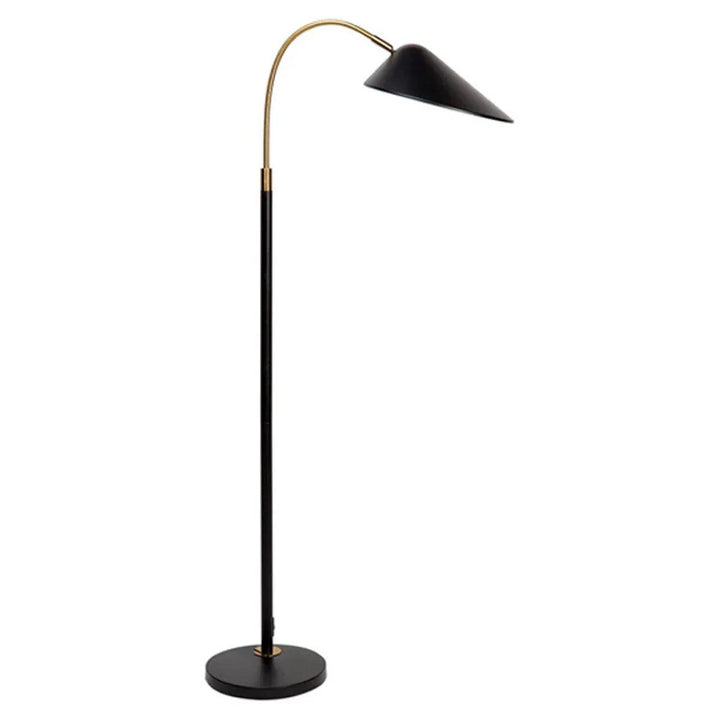 Kenya Floor Lamp in Black/Brass