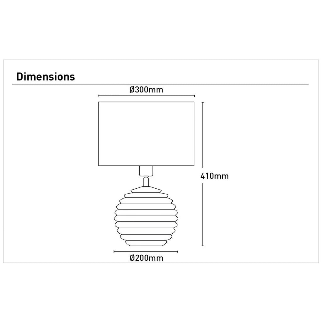 Khari Table Lamp Natural MTBL050 Mercator Lighting