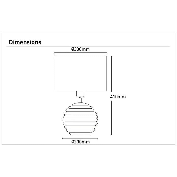 Khari Table Lamp Natural MTBL050 Mercator Lighting