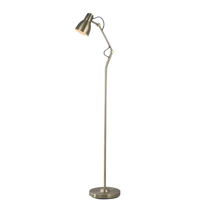 Zoe Modern Metal Floor Lamp - Brass, Chrome or White, 1410mm High, PL0248