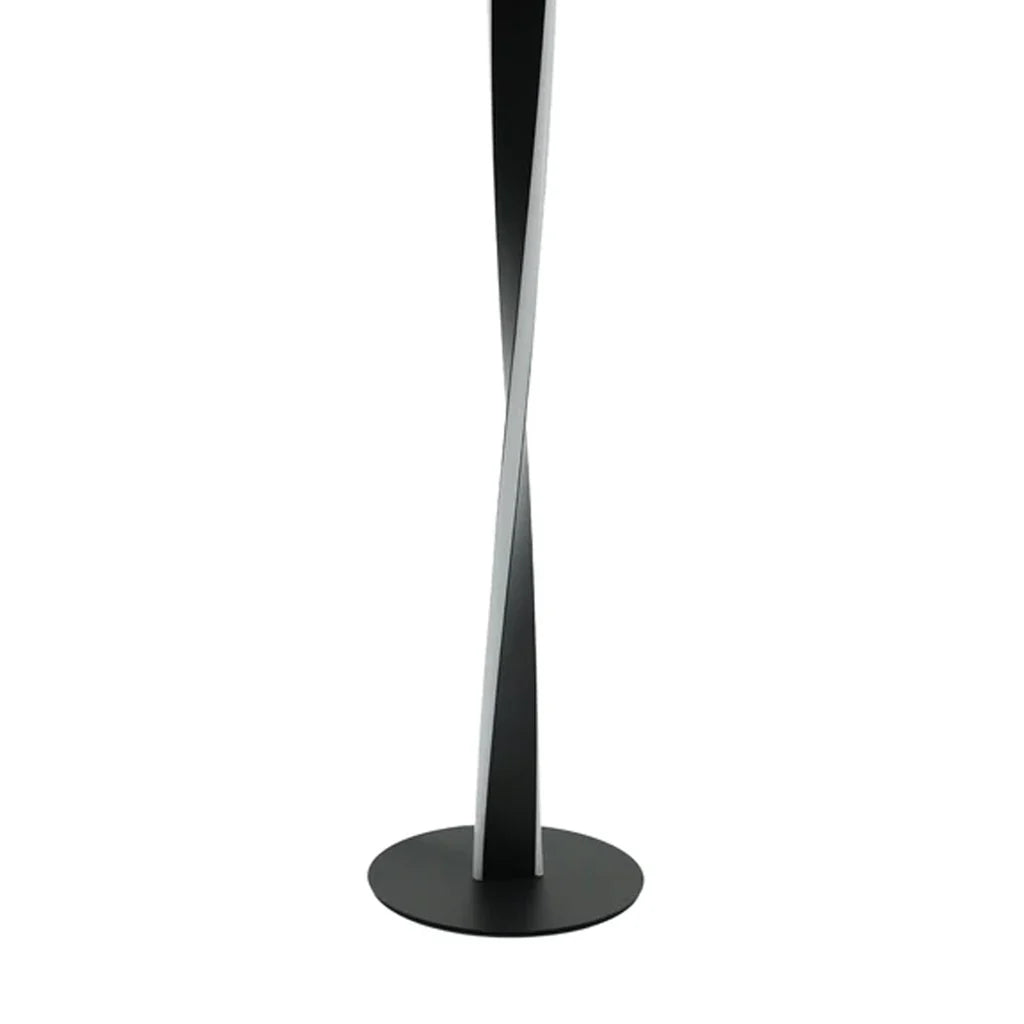 Raelynn Sophisticated Swirl, Metal Floor Lamp - Black, Brushed Chrome, 1305mm High, PL0258