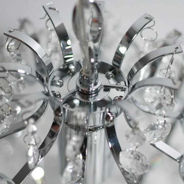 Sophie Glamorous Crystal Chandelier Light - Chrome + Clear, PL0094