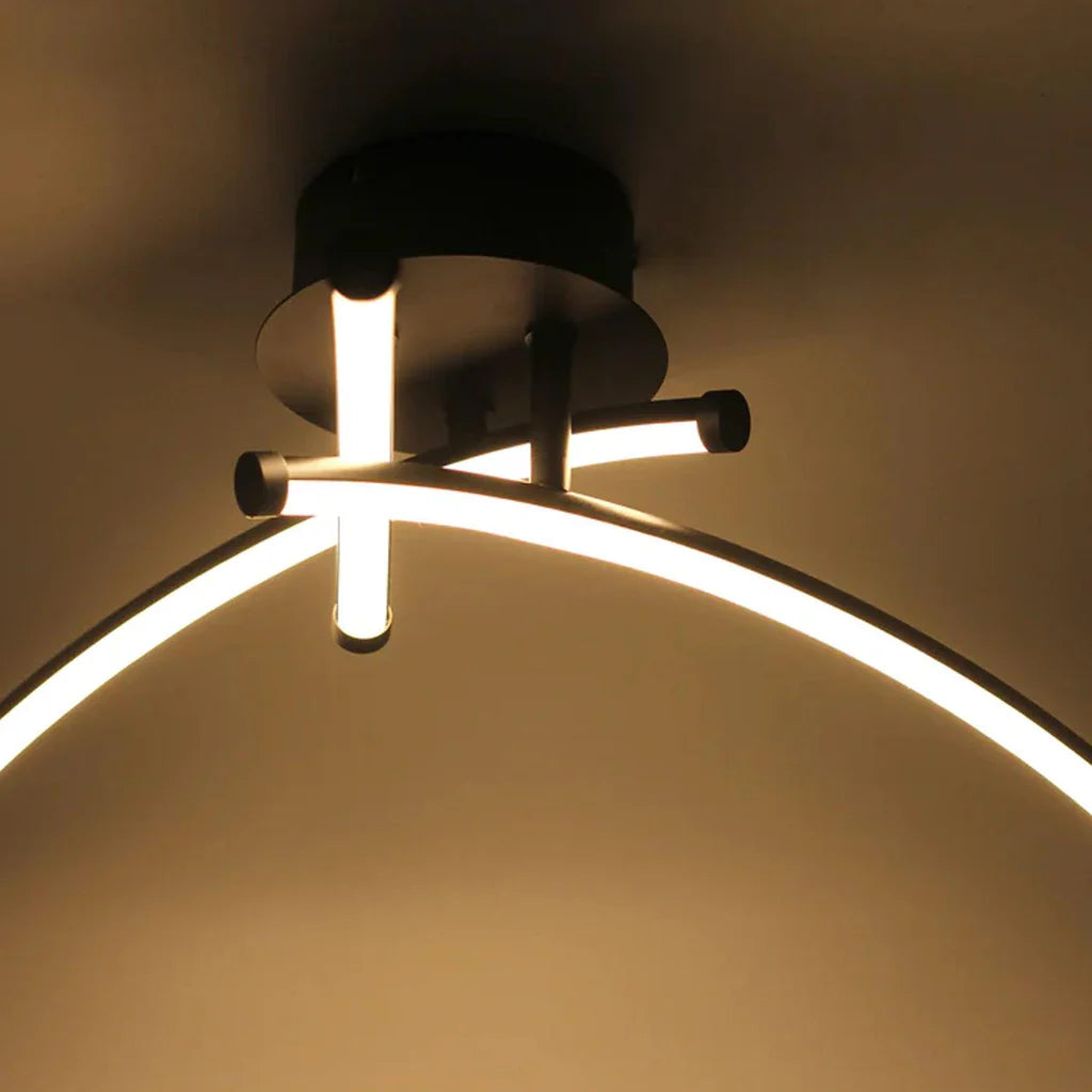 Victoria Sleek LED Metal Ceiling Light - Matt Black, 3 Light, Dimmable, 750 Lumens PL0266