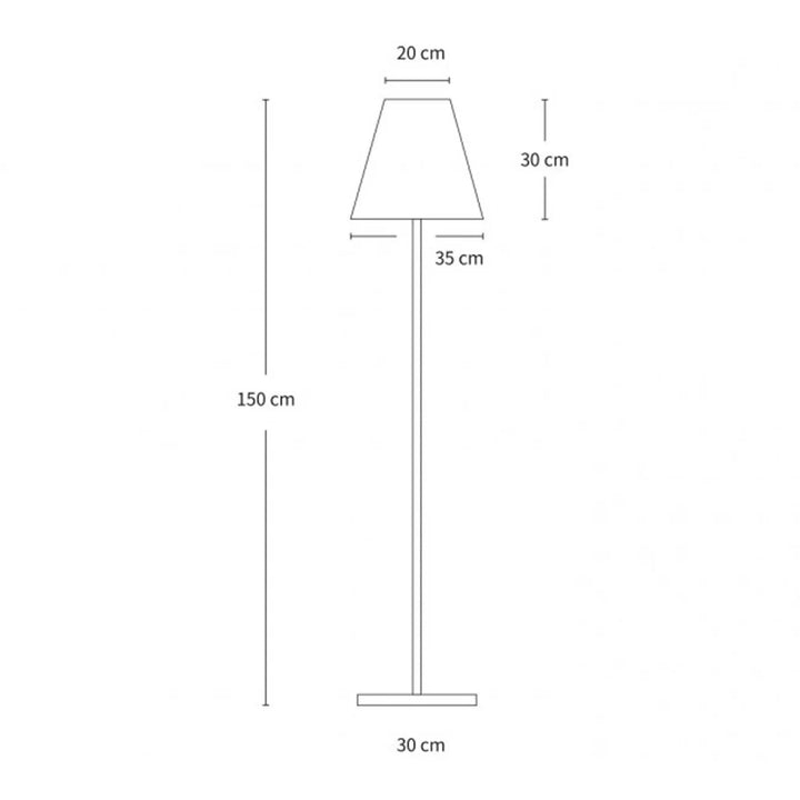 Parker Versatile Glow, Metal Floor Lamp - Black, Polypropylene Lamp, 1500mm High, PL0259