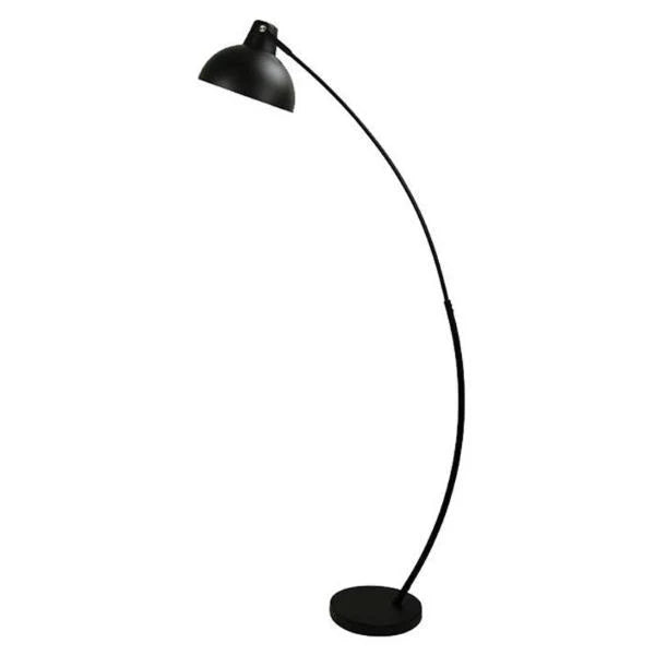 Lago Arc Floor Lamp in Black or White