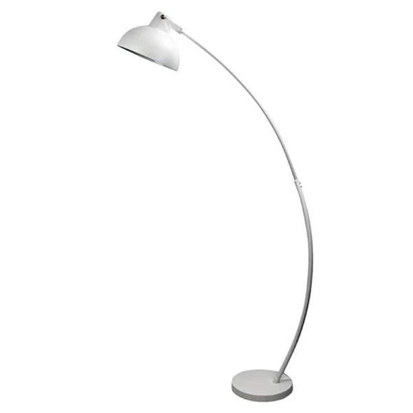 Lago Arc Floor Lamp in Black or White