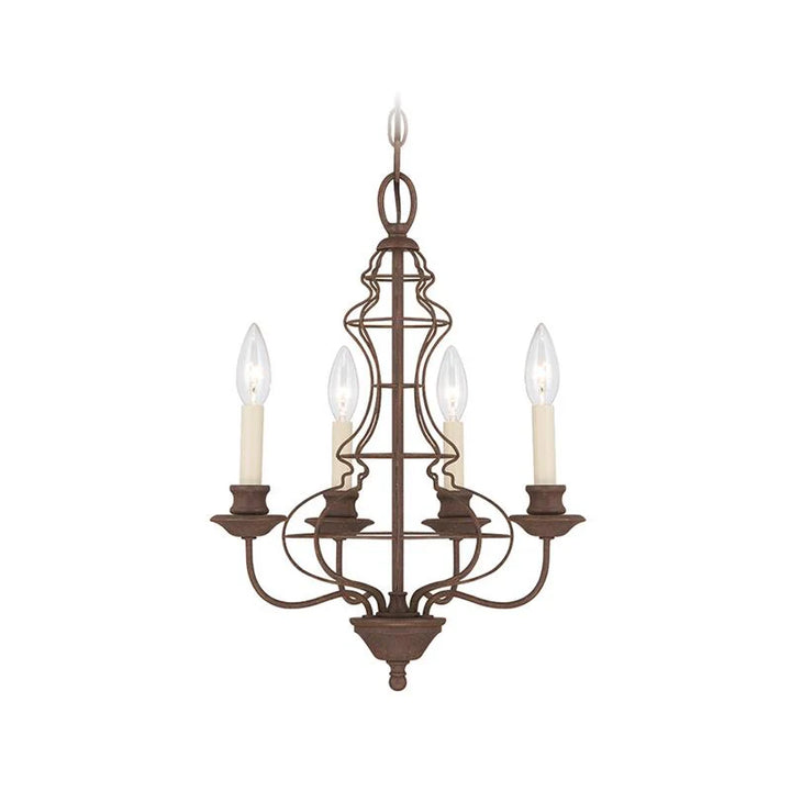 Laila Chandelier 4Lt/6Lt/9Lt E14 in Antique Bronze Elstead Lighting - ELS.QZ-LAILA