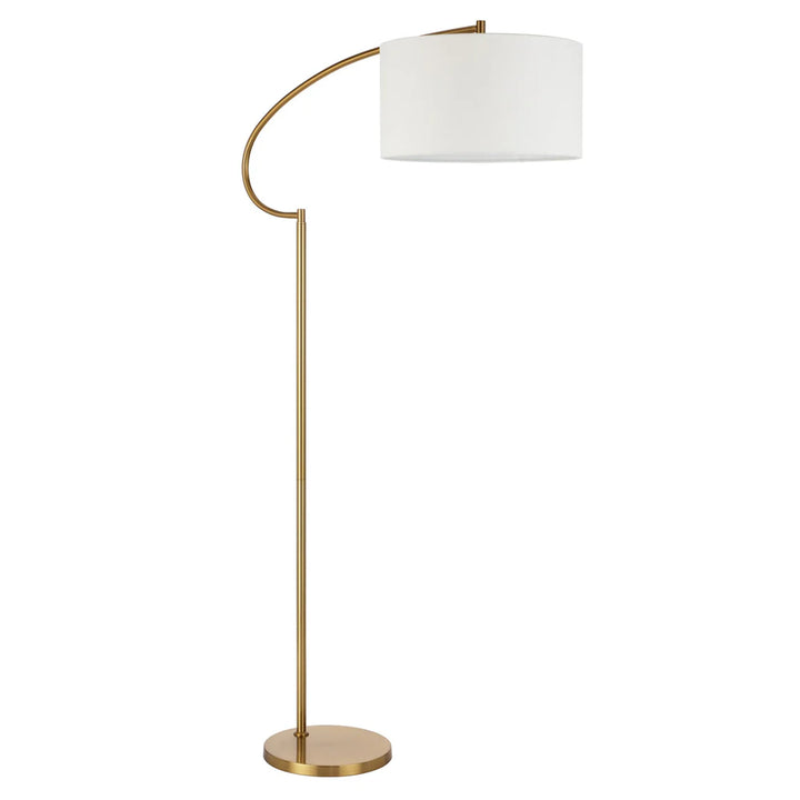 Laine Floor Lamp in Antique Gold & Ivory