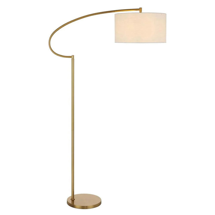 Laine Floor Lamp in Antique Gold & Ivory