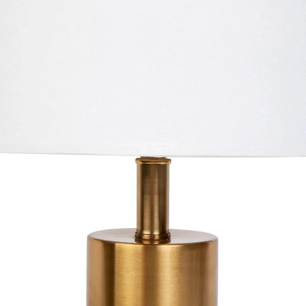 Lane Table Lamp White/Brass 12226 Cafe Lighting