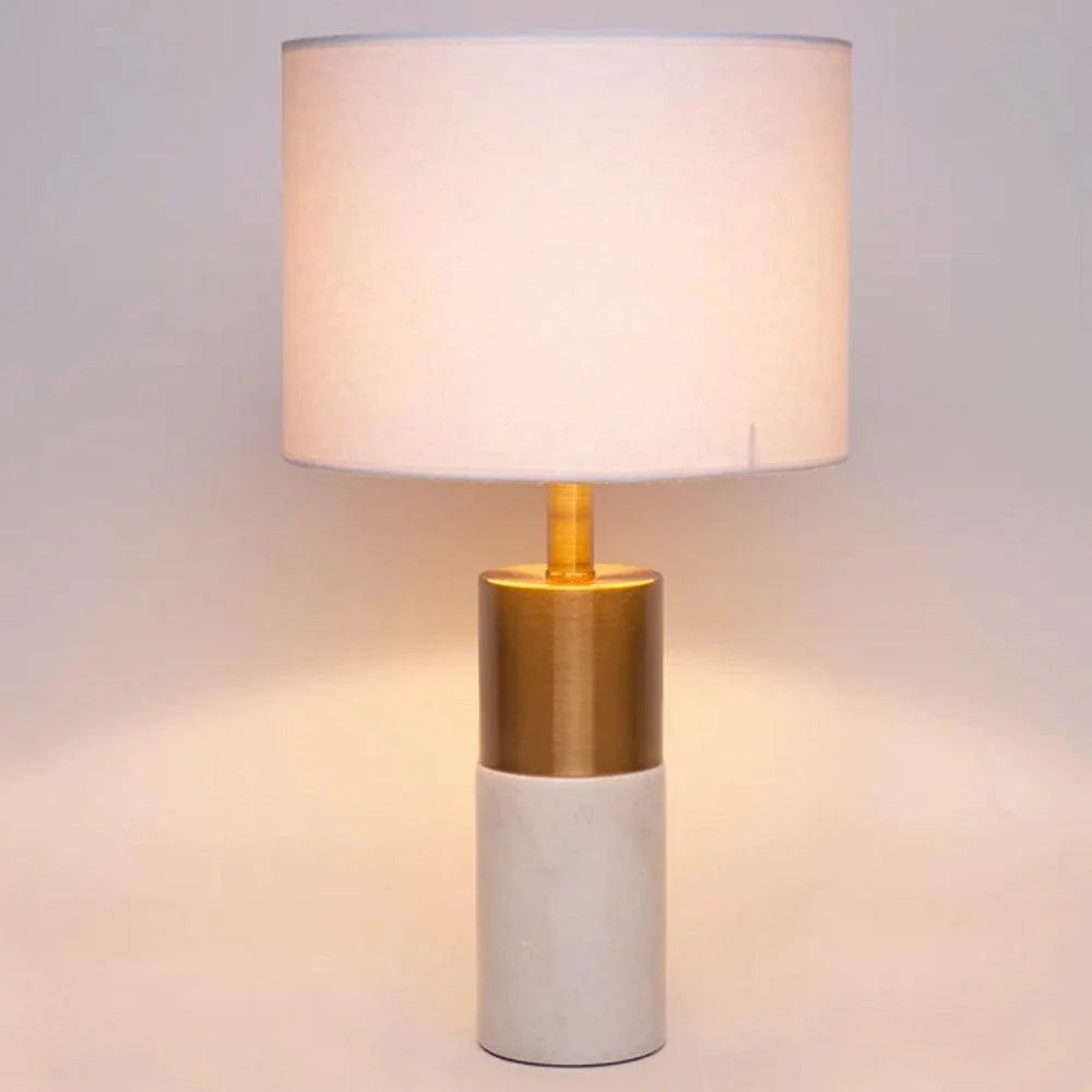 Lane Table Lamp White/Brass 12226 Cafe Lighting