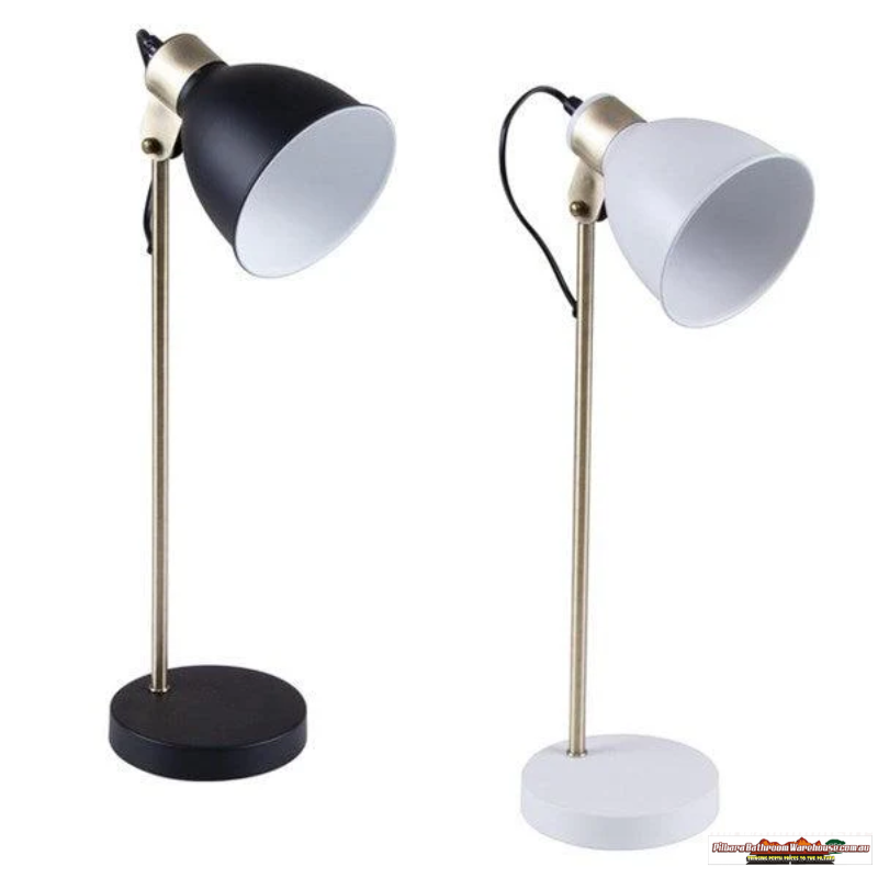 Leah Desk Lamp in Black or White