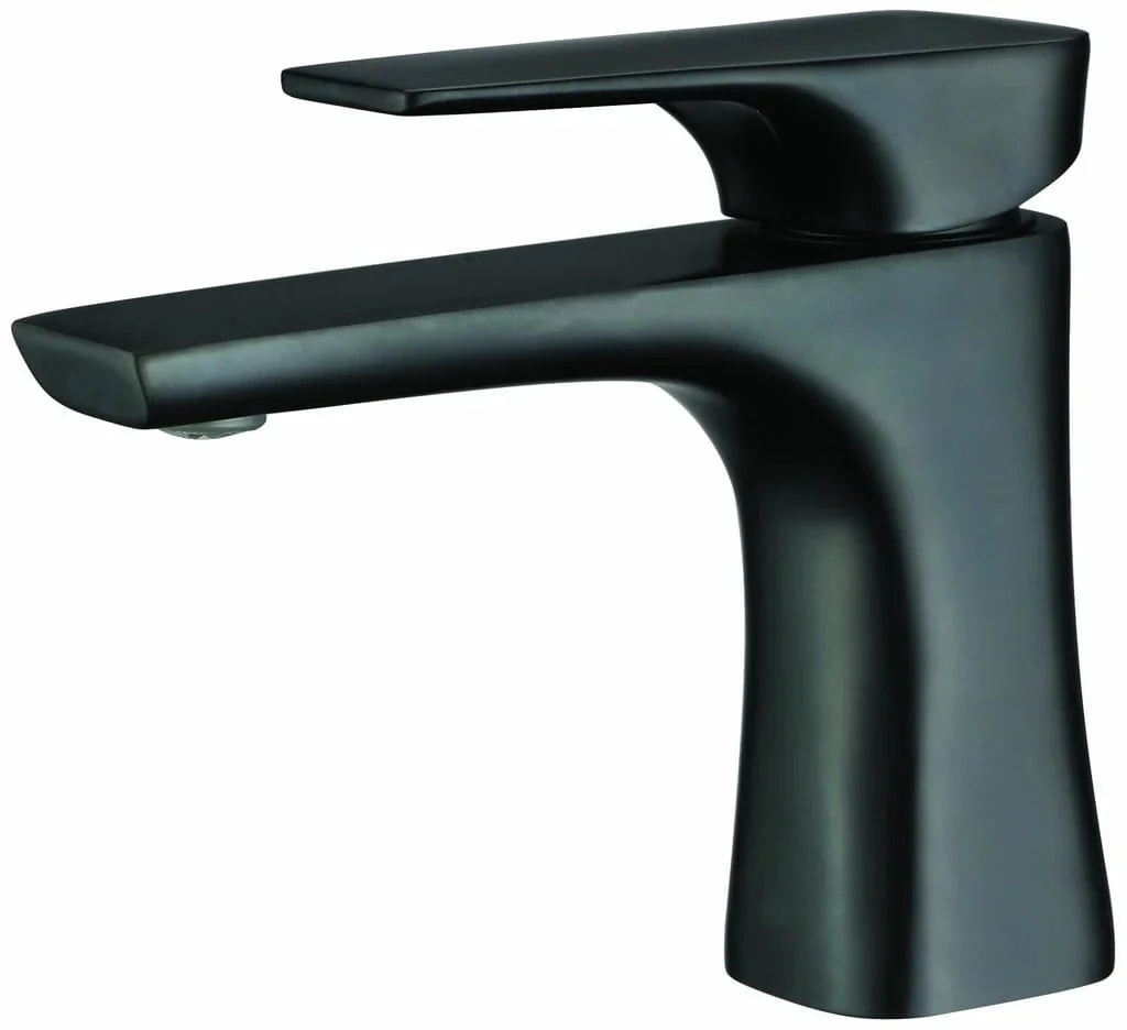 Lecco Short Basin Mixer – Matte Black