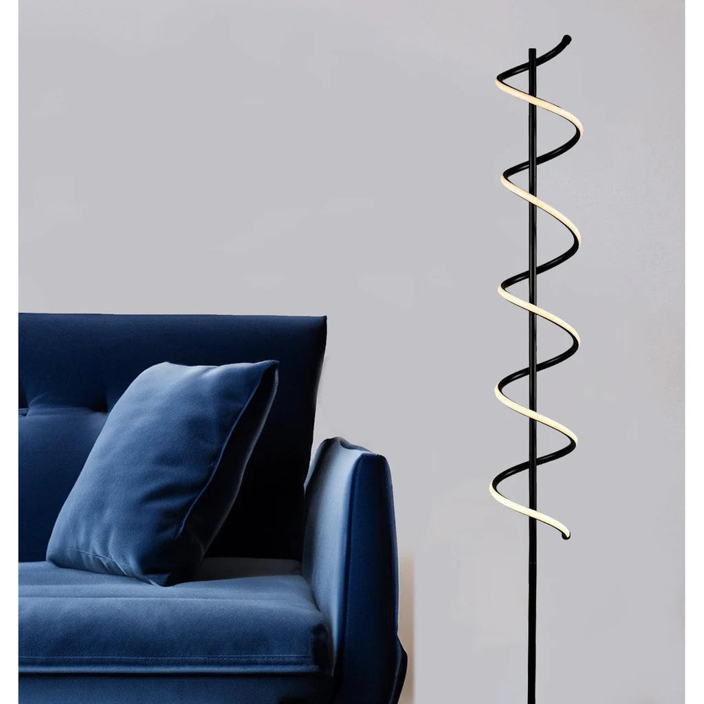 Lucy Sleek Modern LED Floor Lamp - Black or Chrome, 1500mm High, PL0184