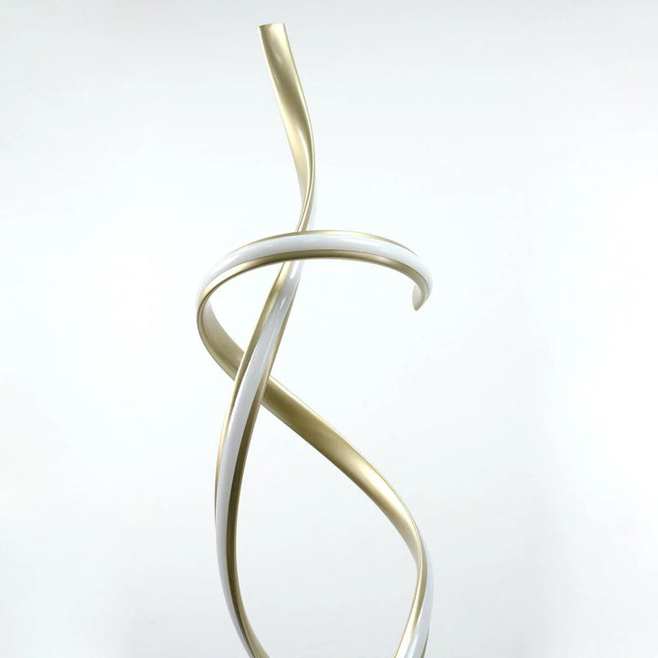 Riley Striking Loop LED Floor Lamp - Gold or Satin Chrome, 1400mm High, PL0172