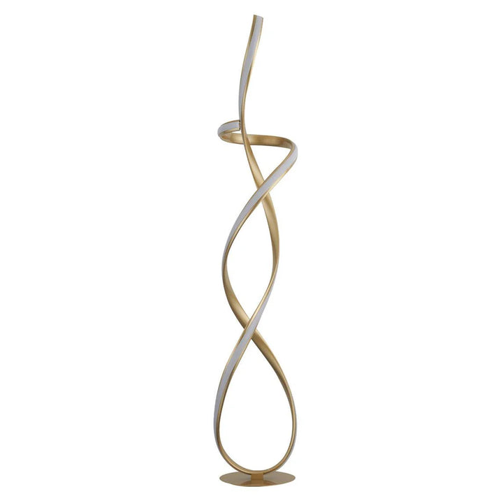 Riley Striking Loop LED Floor Lamp - Gold or Satin Chrome, 1400mm High, PL0172