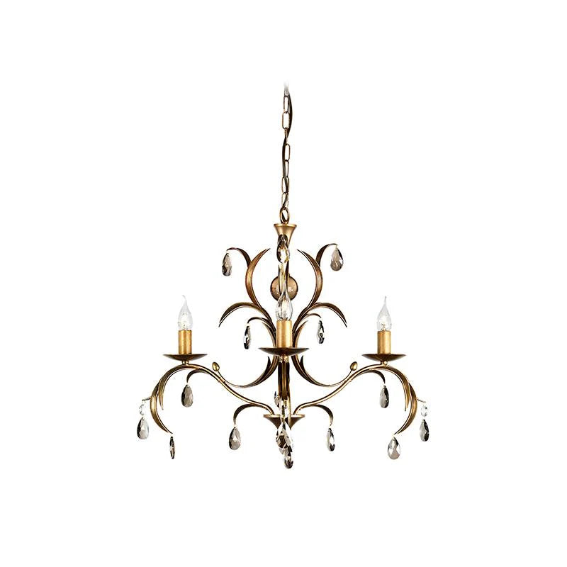 Lily Chandelier 3Lt/5Lt/8Lt in Antique Bronze Elstead Lighting - ELS.LLX-ANT-BRZ