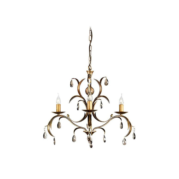 Lily Chandelier 3Lt/5Lt/8Lt in Antique Bronze Elstead Lighting - ELS.LLX-ANT-BRZ